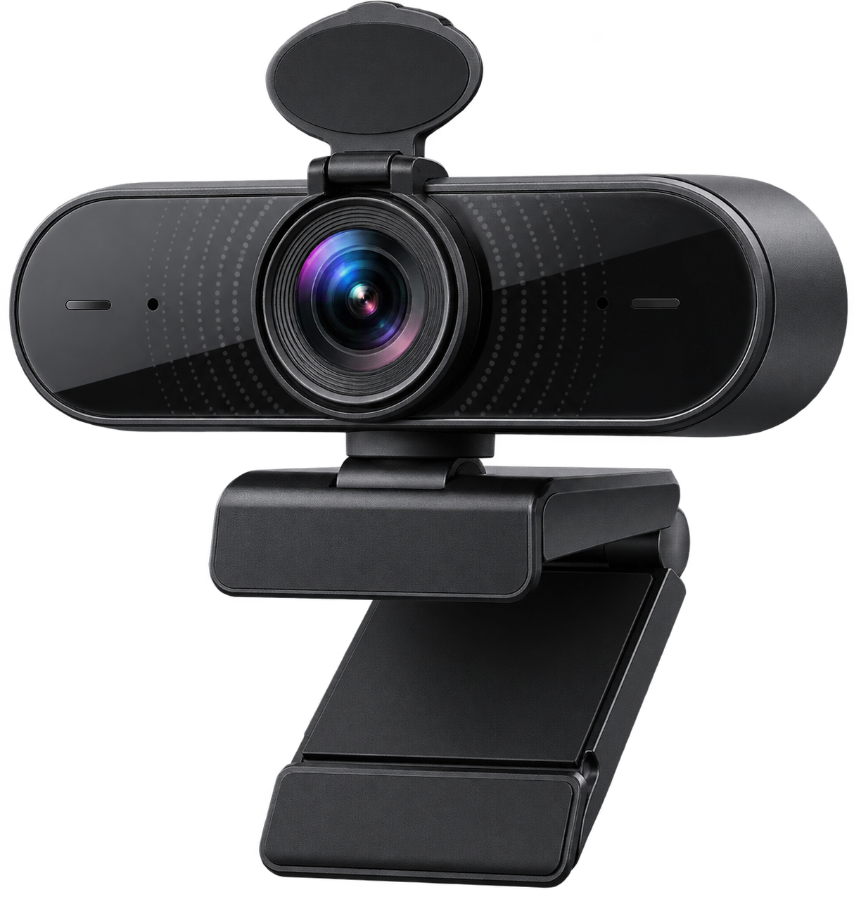 Transparent editorial product rendering of EMEET NOVA 4K Webcam
