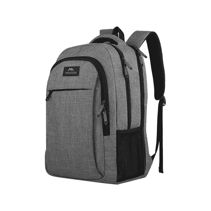 MATEIN Grey 17 Inch TSA Friendly Travel Laptop Backpack
