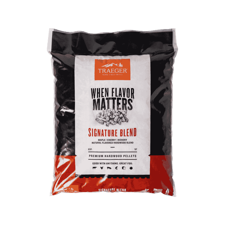 Traeger Grills Signature Blend 100% All-Natural Wood Pellets for Smokers