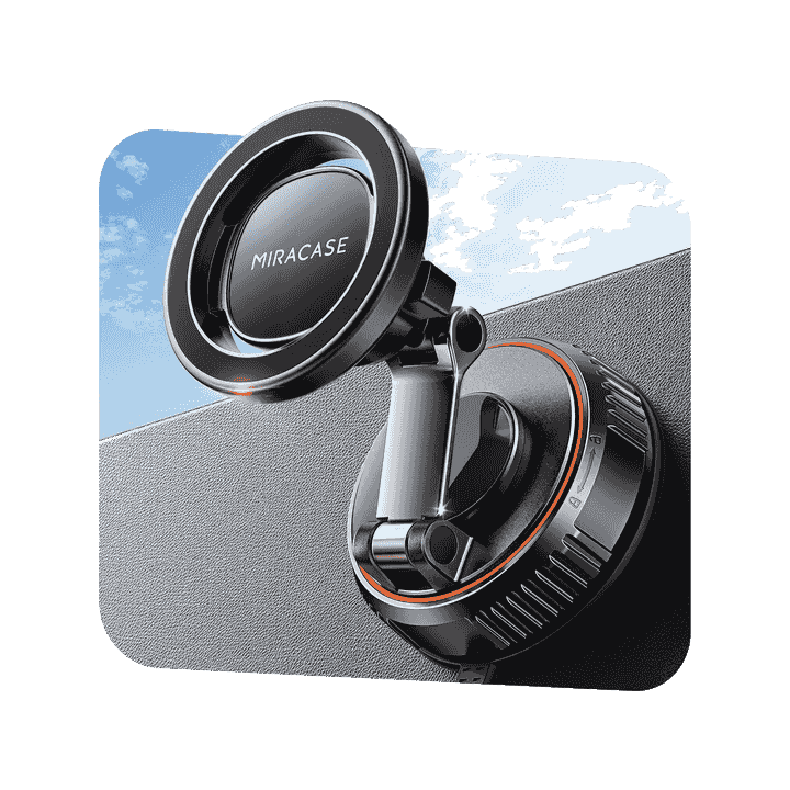 Miracase for MagSafe Car Mount[3800gf Strong Magnet & 90+LBS Suction