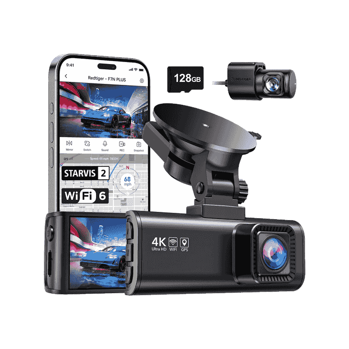 REDTIGER F7NP 4K Dash Cam Front Rear