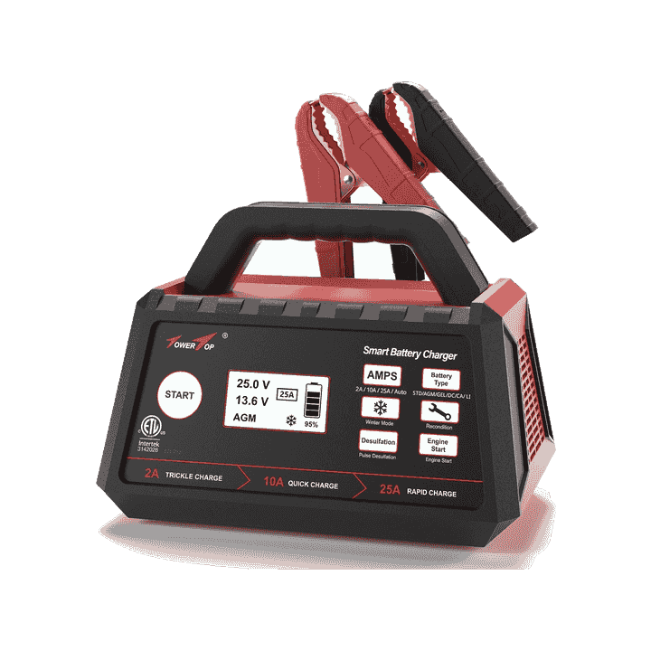 TowerTop 2/10/25 Amp 12V Smart Car Battery Charger