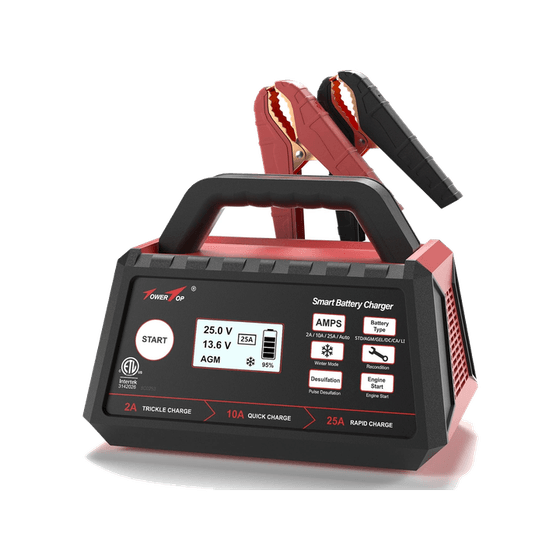 TowerTop 2/10/25 Amp 12V Smart Car Battery Charger